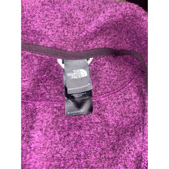 The North Face Jacket Womens Large Sweater Full Zip Purple - Picture 3 of 3